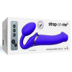 strap on me Gode vibrant Strap-On 3 Moteurs L 16 x 3.7 cm Violet